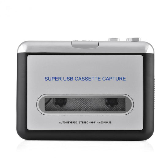 JMT-192074 USB Cassette Player and Tape Recorder for Converting Tapes to MP3 with Audacity Software