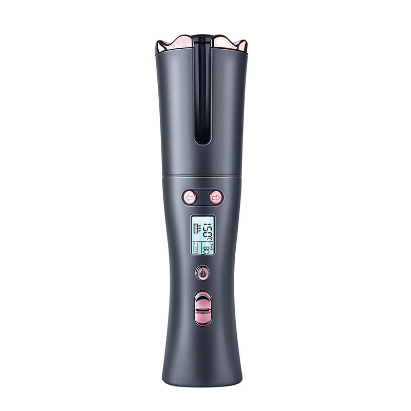 JMT-192394 Rechargeable Mini Automatic Curling Iron - USB Travel Hair Curler with 5000mAh Battery and Lightweight Design