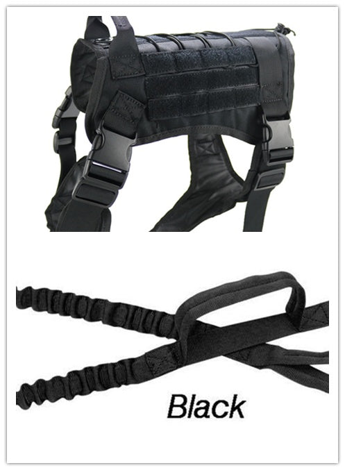 JMT-192586 Tactical Waterproof Vest for Large Dogs - K9 Chest Strap in Various Sizes and Colors