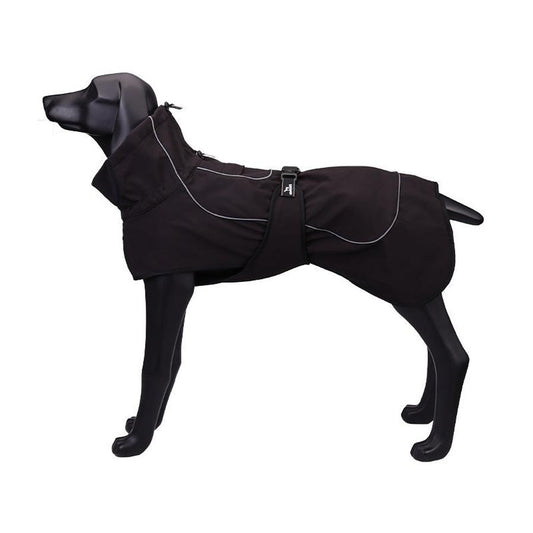 JMT-193034 Water-Resistant Raincoat for Large and Medium Dogs - Durable Four-Sided Stretch Fabric