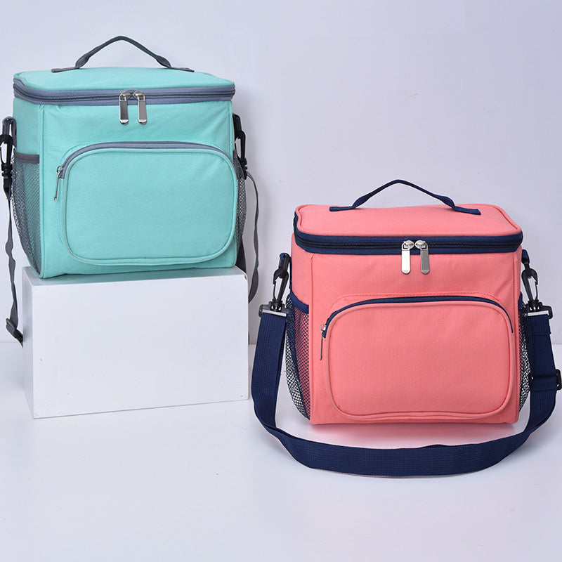 JMT-193098 Insulated Oxford Cloth Single-Shoulder Lunch Bag for Outdoor Picnics