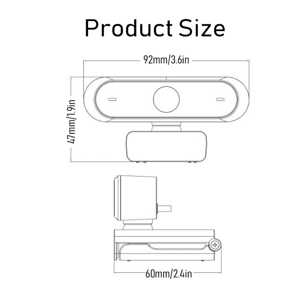 JMT-193162 1080P HD Webcam for Professional Conferences and Video Meetings