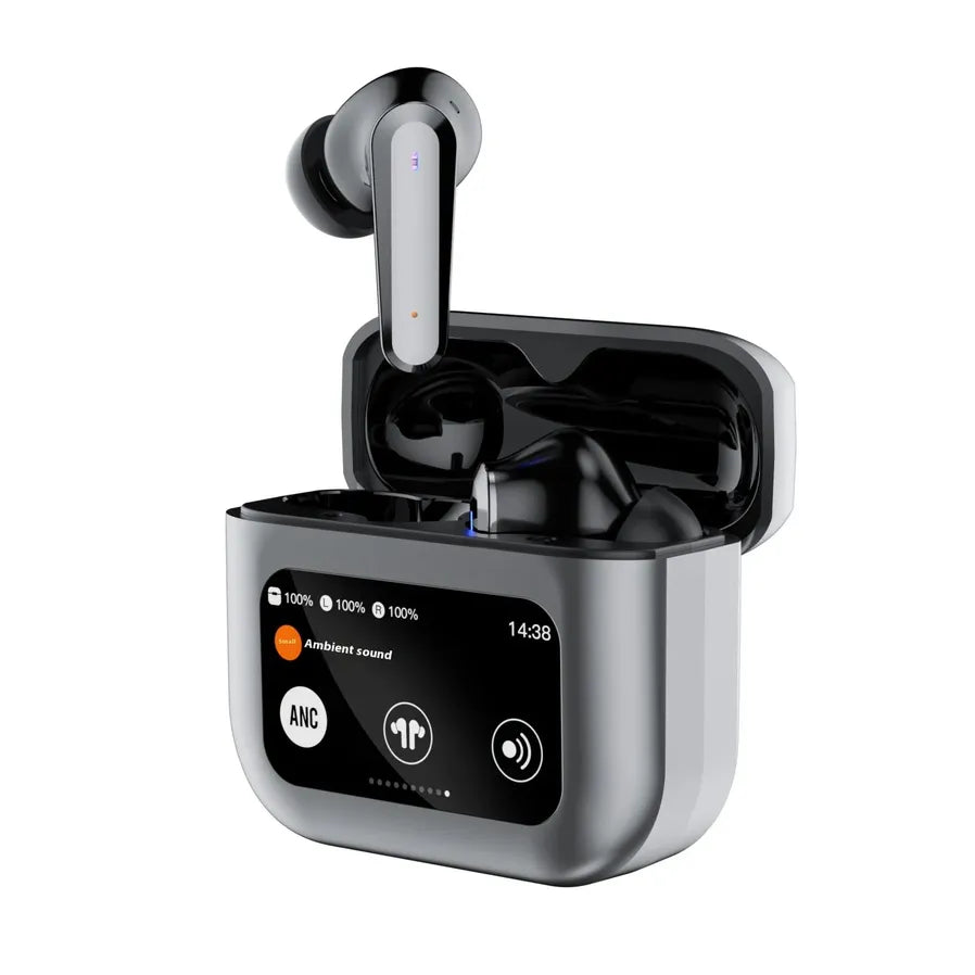JMT-193418 Q30 Smart In-Ear Headset with LCD Screen, Binaural Noise Reduction, and Long Battery Life