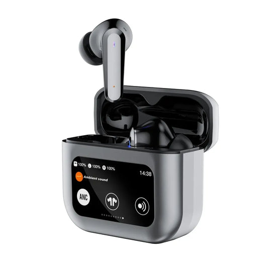 JMT-193418 Q30 Smart In-Ear Headset with LCD Screen, Binaural Noise Reduction, and Long Battery Life