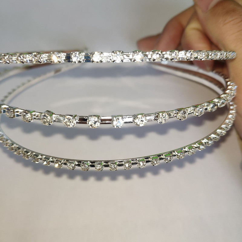 JMT-193930 Geometric Alloy Diamond Fairy Headwear for Women