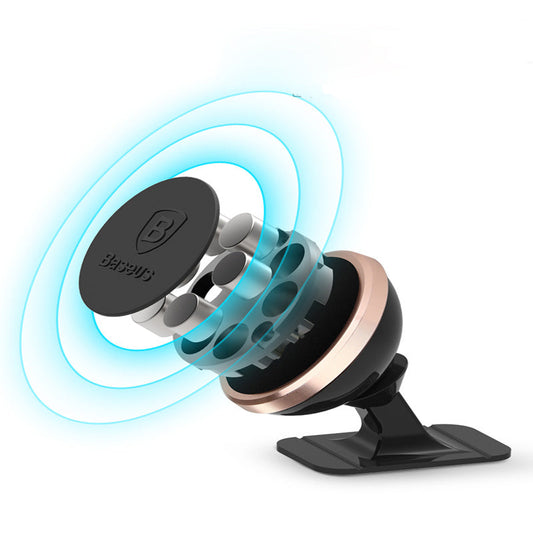 JMT-194250 Magnetic Suspension Phone Holder for Cars - 360-Degree Rotating Adhesive Bracket in Rose Gold, Silver, Local Gold
