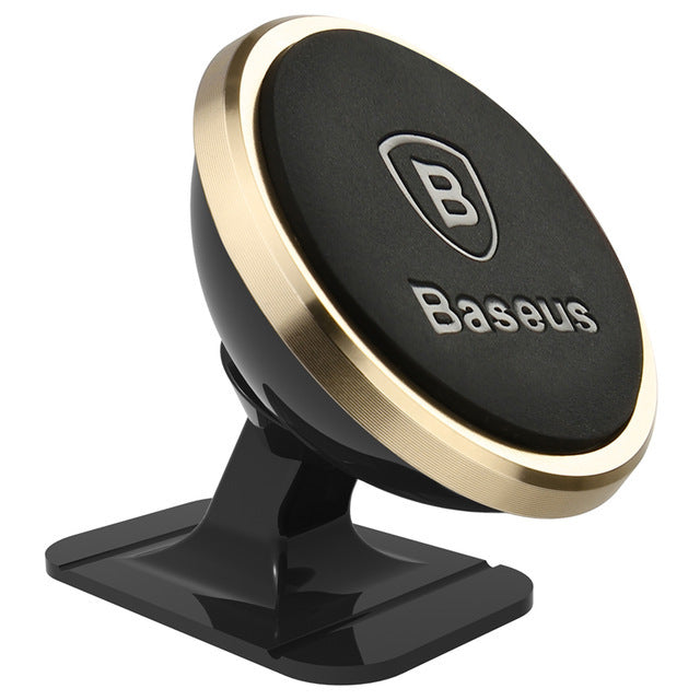 JMT-194250 Magnetic Suspension Phone Holder for Cars - 360-Degree Rotating Adhesive Bracket in Rose Gold, Silver, Local Gold