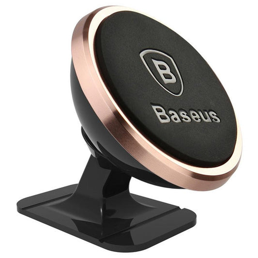 JMT-194250 Magnetic Suspension Phone Holder for Cars - 360-Degree Rotating Adhesive Bracket in Rose Gold, Silver, Local Gold