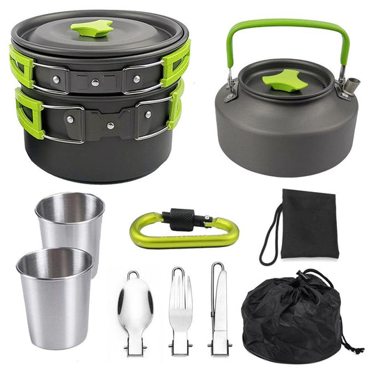JMT-194442 Portable Outdoor Cooking Mess Kit for Camping, Hiking, and Picnics