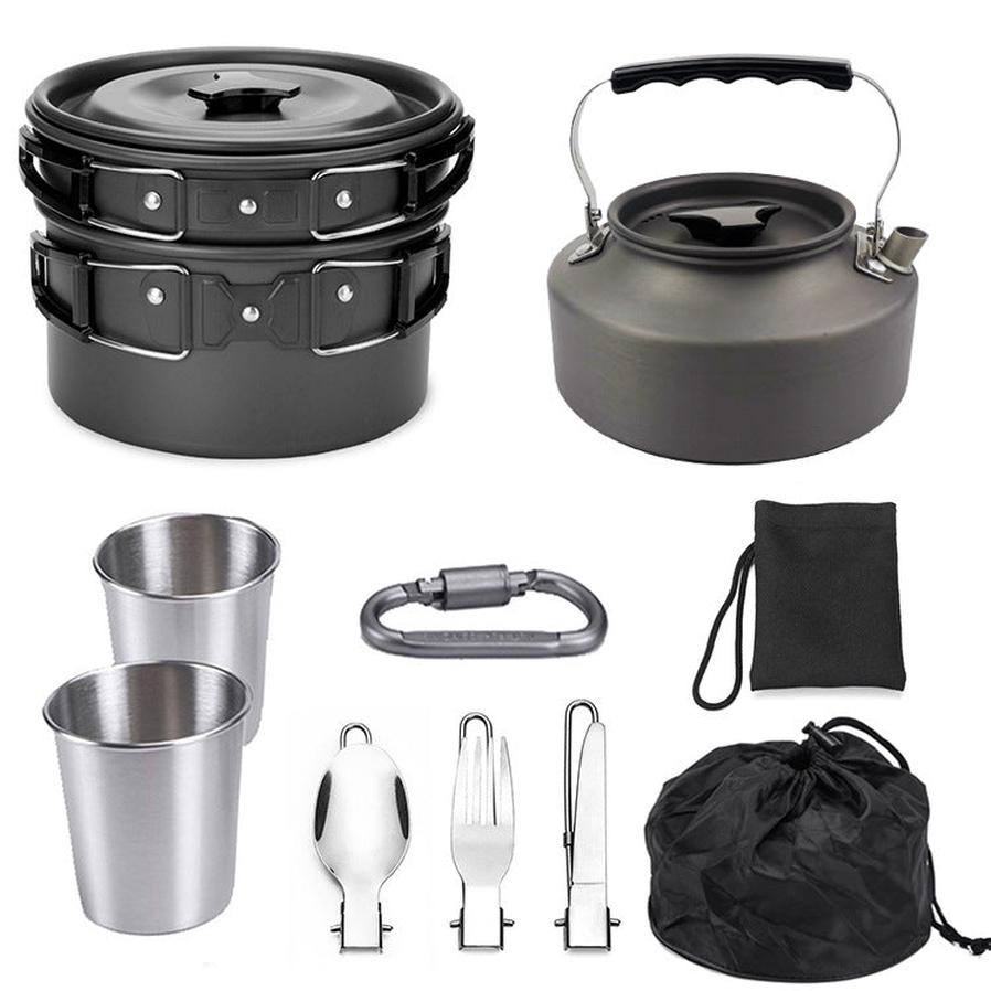 JMT-194442 Portable Outdoor Cooking Mess Kit for Camping, Hiking, and Picnics