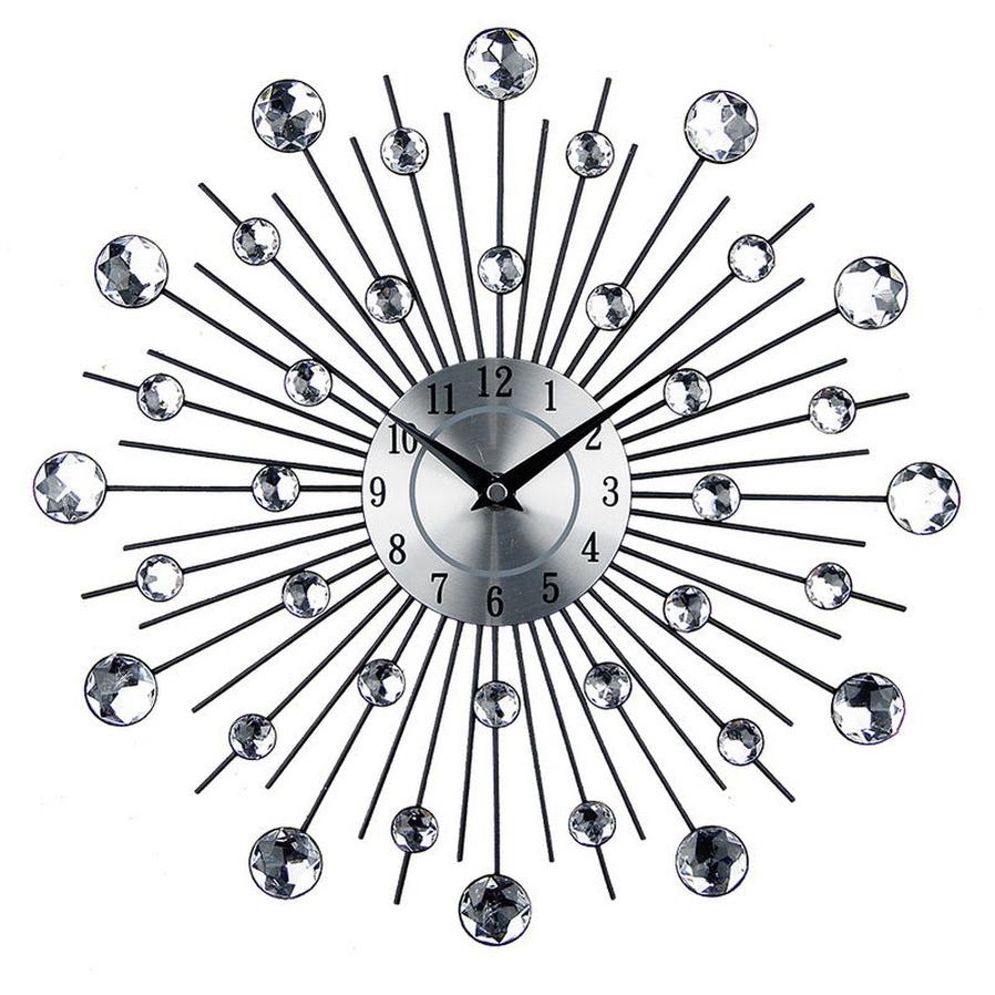 JMT-194634 Silent Round Wall Clock for Living Room - Modern Decorative Electronic Timepiece