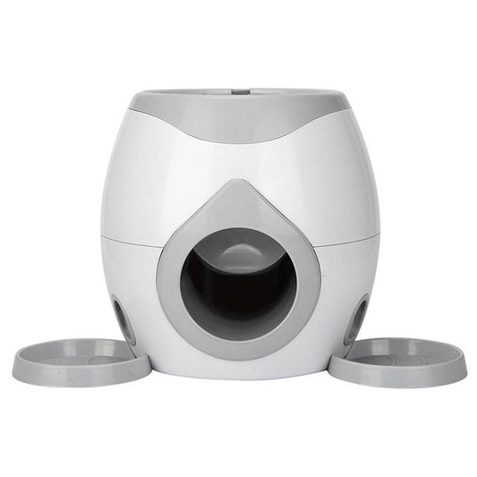 JMT-195210 Interactive Tennis Food Reward Dispenser - Durable Plastic Biting Toy