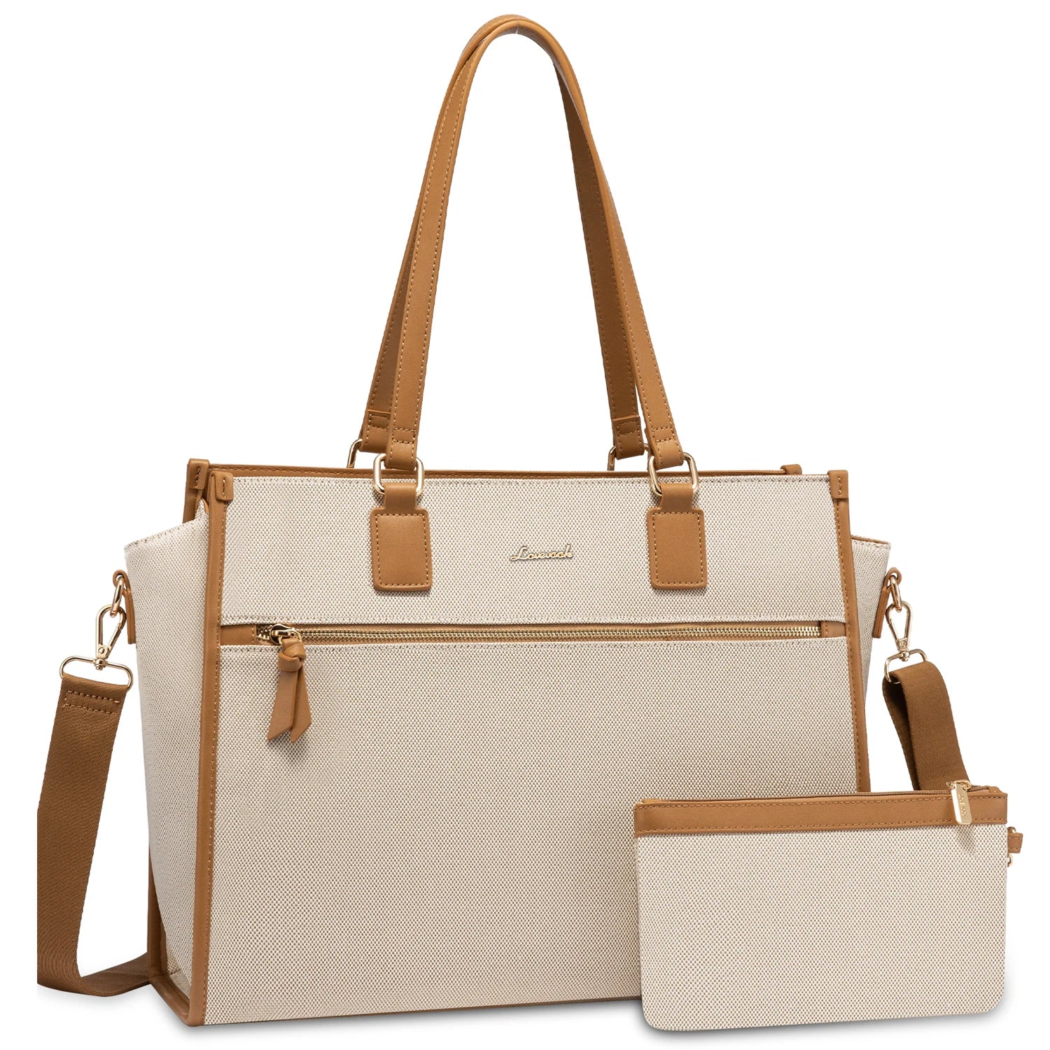 JMT-195274 15.6-Inch Women’s Casual Sports Laptop Tote Bag - Versatile Shoulder and Crossbody Style for Office, School, and Travel