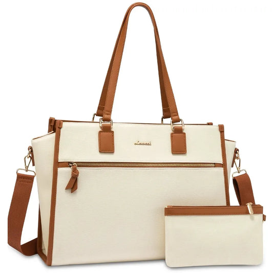 JMT-195274 15.6-Inch Women’s Casual Sports Laptop Tote Bag - Versatile Shoulder and Crossbody Style for Office, School, and Travel