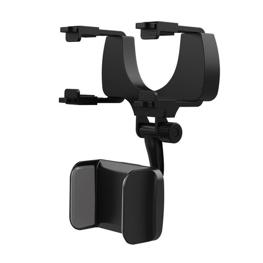 JMT-195402 Rearview Mirror Mobile Phone Holder for Navigation and Recording - Multi-Function Support Black or Gray