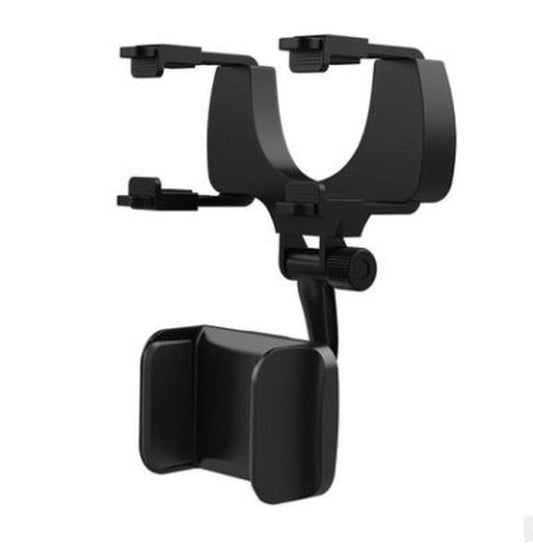 JMT-195402 Rearview Mirror Mobile Phone Holder for Navigation and Recording - Multi-Function Support Black or Gray