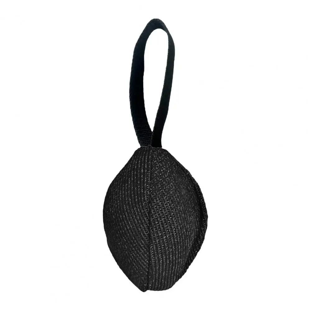 JMT-195530 Durable French Linen Tug Toy with T-Shaped Pull Tab for Dog Training and Agility Development