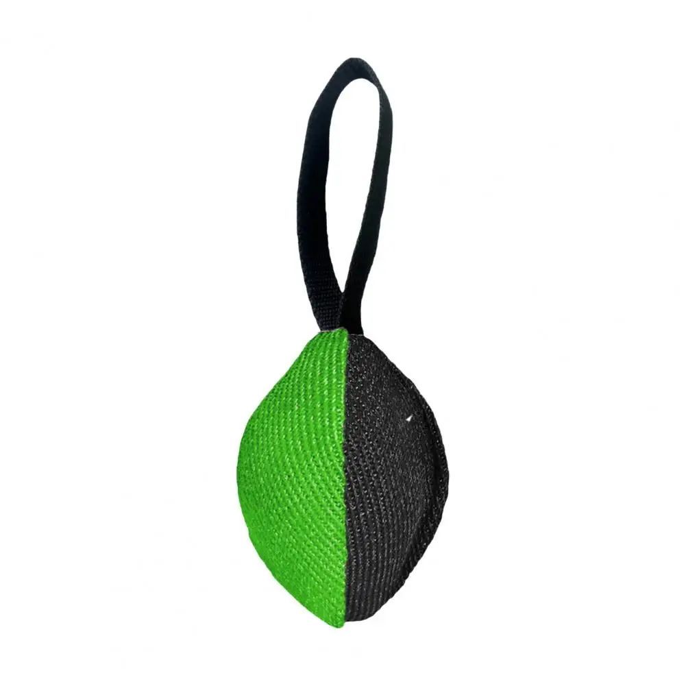 JMT-195530 Durable French Linen Tug Toy with T-Shaped Pull Tab for Dog Training and Agility Development