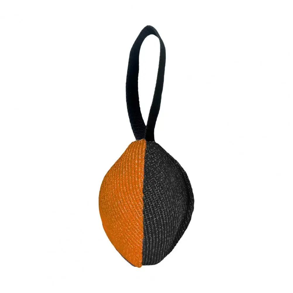 JMT-195530 Durable French Linen Tug Toy with T-Shaped Pull Tab for Dog Training and Agility Development