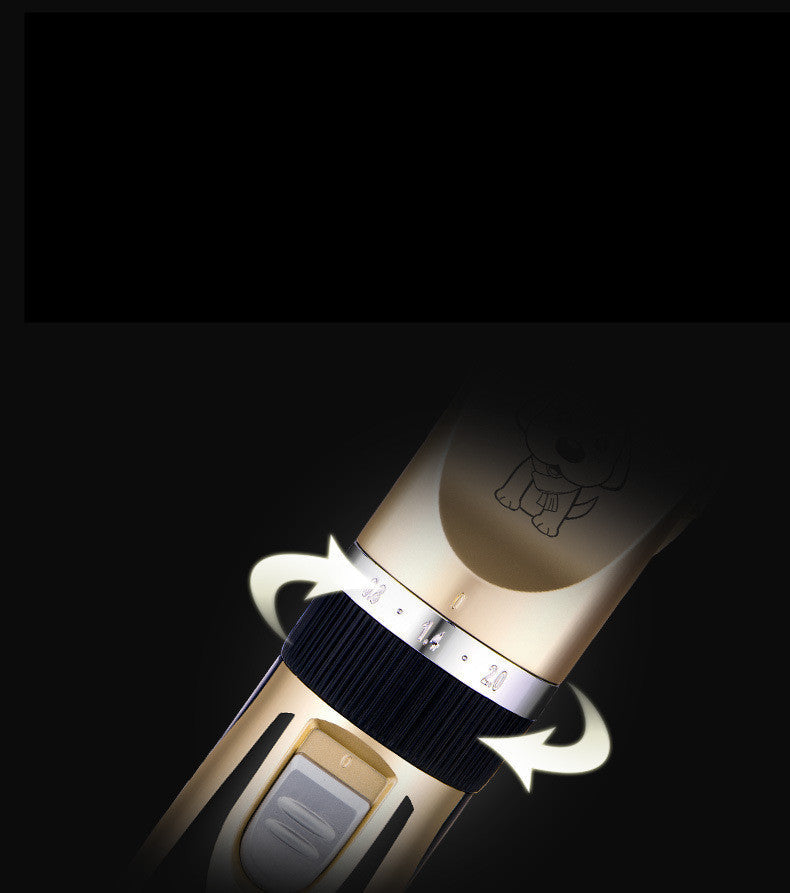 JMT-195786 Professional Pet Dog and Cat Grooming Clippers with Adjustable Titanium Ceramic Blades and USB Charging