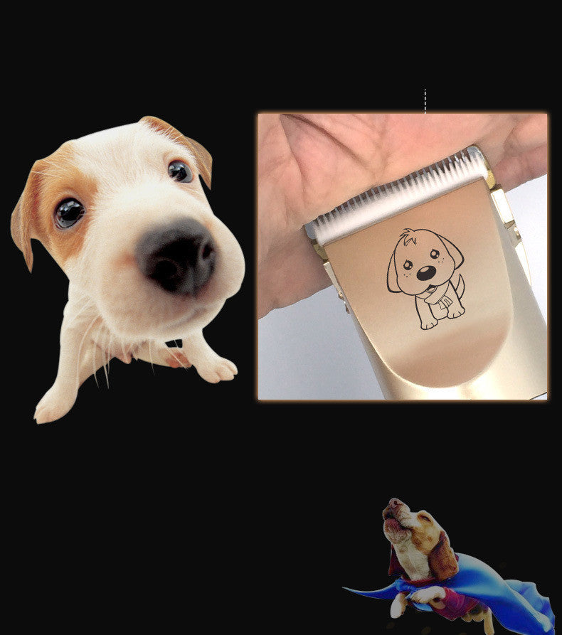 JMT-195786 Professional Pet Dog and Cat Grooming Clippers with Adjustable Titanium Ceramic Blades and USB Charging