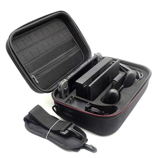 JMT-196042 Large EVA Storage Bag for Game Console Accessories - Black, Ideal for Organizing Controllers and Cables