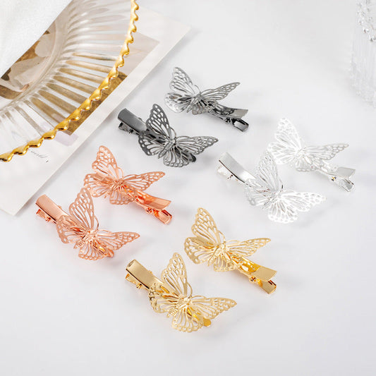 JMT-196234 Three-Dimensional Butterfly Bow Hairpin in 18K Electroplated Metal