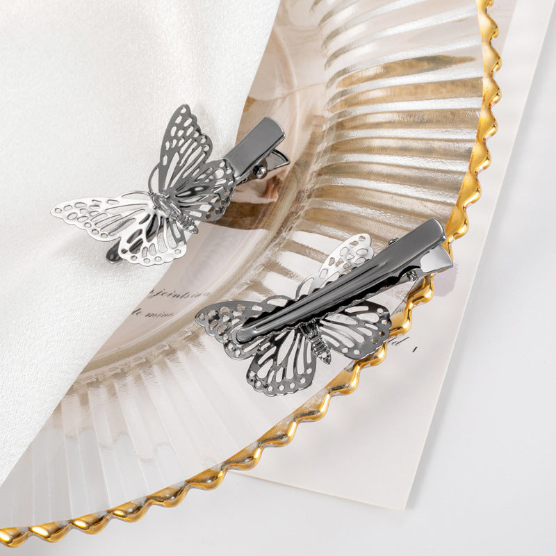 JMT-196234 Three-Dimensional Butterfly Bow Hairpin in 18K Electroplated Metal