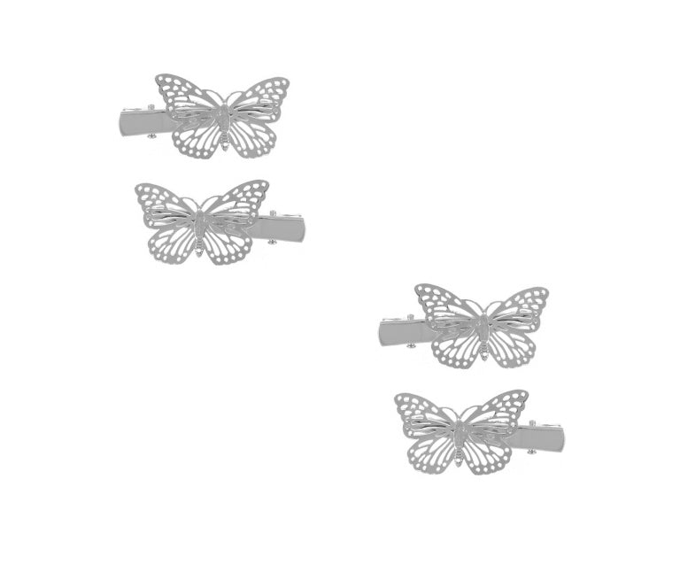 JMT-196234 Three-Dimensional Butterfly Bow Hairpin in 18K Electroplated Metal