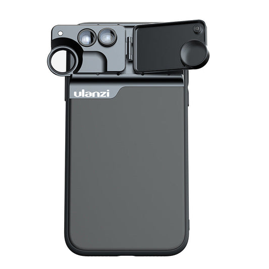 JMT-196554 Double Phone Lens for iPhone 11 Pro - External Lens with PC, TPU, and Aluminum Construction