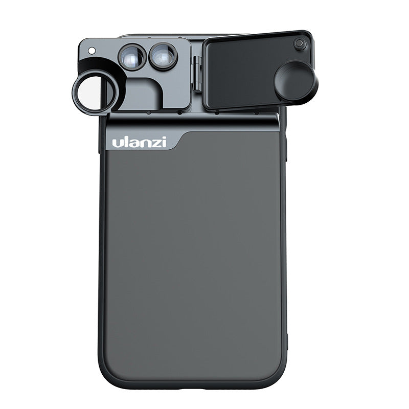 JMT-196554 Double Phone Lens for iPhone 11 Pro - External Lens with PC, TPU, and Aluminum Construction