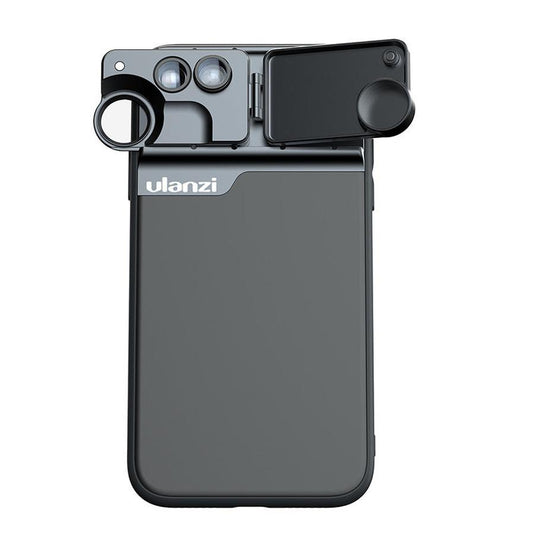JMT-196554 Double Phone Lens for iPhone 11 Pro - External Lens with PC, TPU, and Aluminum Construction