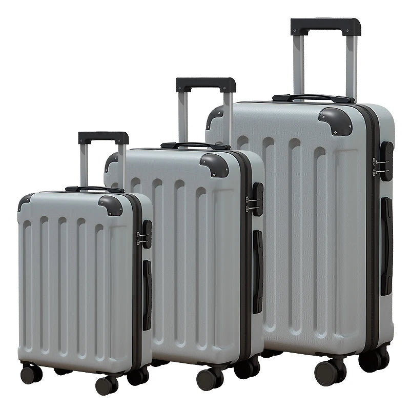 JMT-196746 3-Piece Soft Shell Travel Luggage Set with Carry-On Suitcase