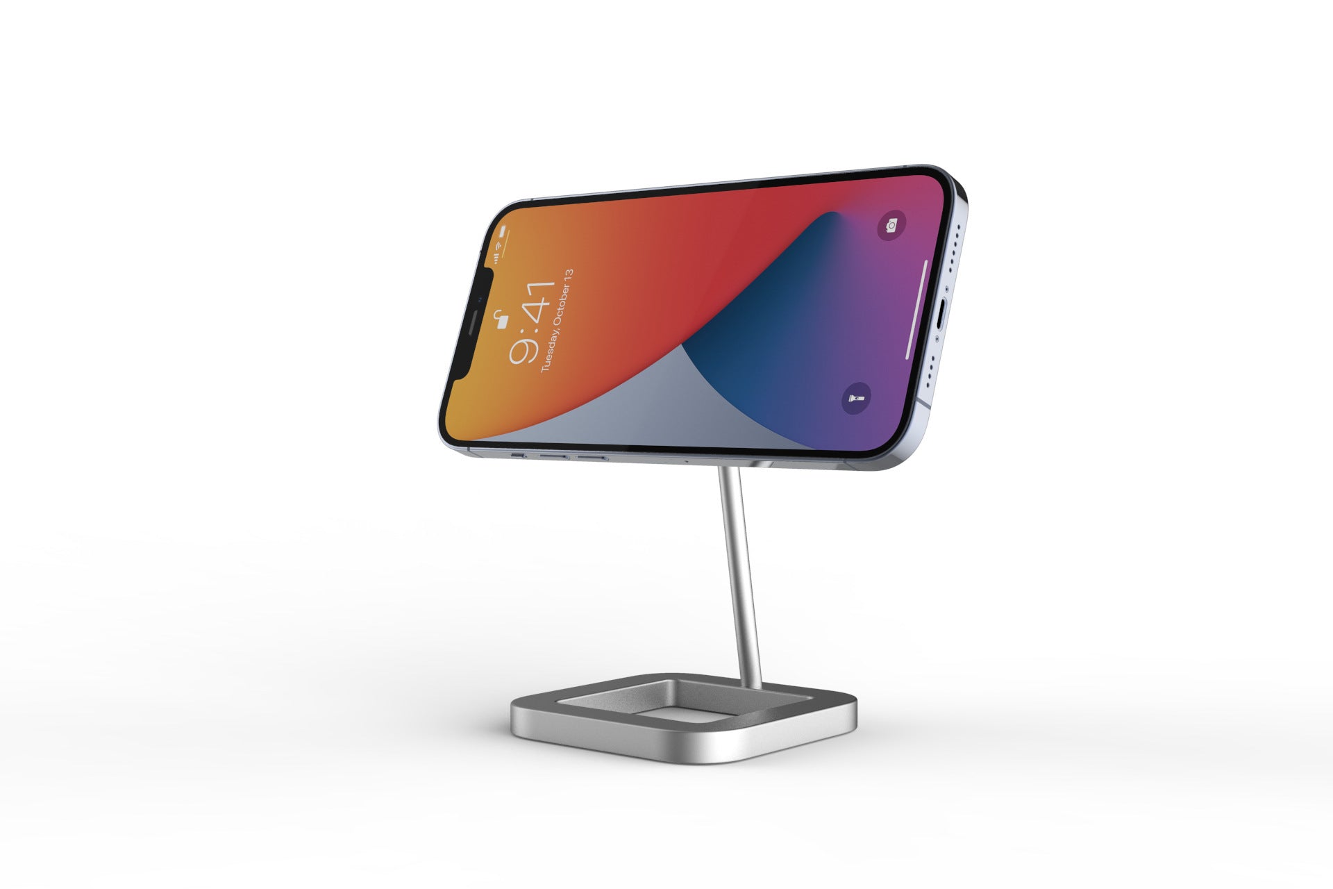 JMT-196874 Magnetic Desktop Stand for iPhone 12 Series - Triangular, Round, and Square Options