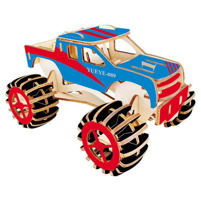 JMT-196874 Wooden 3D Car Simulation Puzzle Model for Children Ages 7-14 - Variety of Designs Available