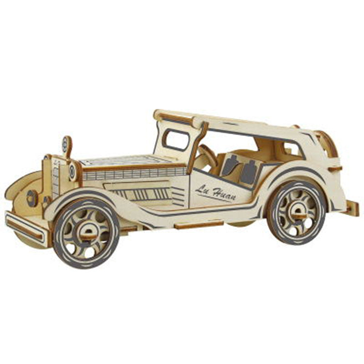 JMT-196874 Wooden 3D Car Simulation Puzzle Model for Children Ages 7-14 - Variety of Designs Available