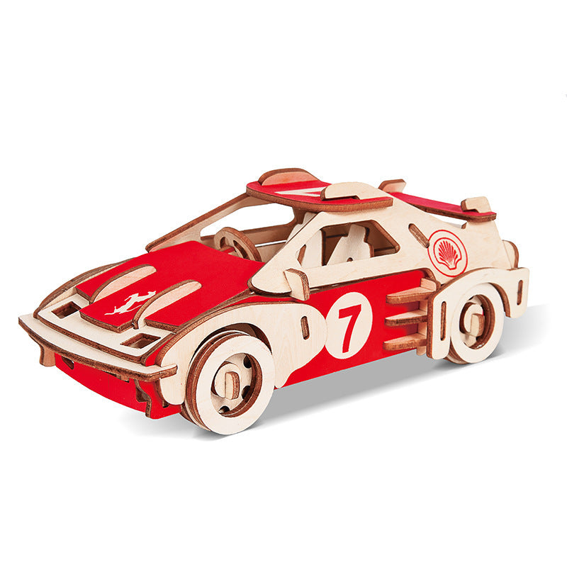 JMT-196874 Wooden 3D Car Simulation Puzzle Model for Children Ages 7-14 - Variety of Designs Available