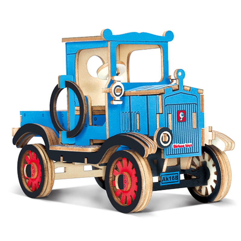 JMT-196874 Wooden 3D Car Simulation Puzzle Model for Children Ages 7-14 - Variety of Designs Available