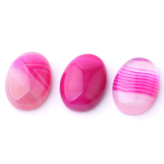 JMT-197002 Natural Agate Stone DIY Accessories - Convex, Round & Flat Bottom, Various Sizes Available