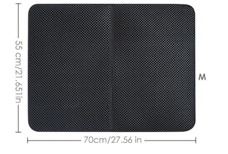 JMT-197002 Waterproof Cat Litter Mat with Double Layer Design - Nonslip EVA Pad, Multiple Sizes Available