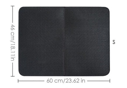 JMT-197002 Waterproof Cat Litter Mat with Double Layer Design - Nonslip EVA Pad, Multiple Sizes Available