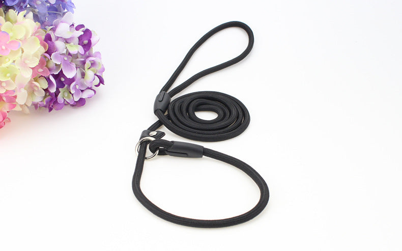 JMT-197194 Adjustable Nylon Dog Traction Rope with Integrated Collar Design - Available in Multiple Colors