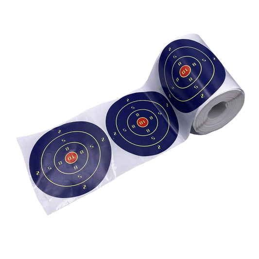 JMT-197322 Splash-Color Target Stickers for Shooting Practice - Self-Adhesive, 200 Sheets per Roll, 10cm Diameter