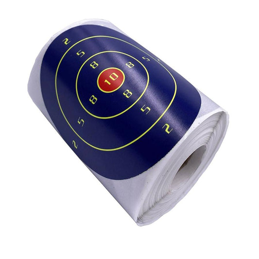 JMT-197322 Splash-Color Target Stickers for Shooting Practice - Self-Adhesive, 200 Sheets per Roll, 10cm Diameter