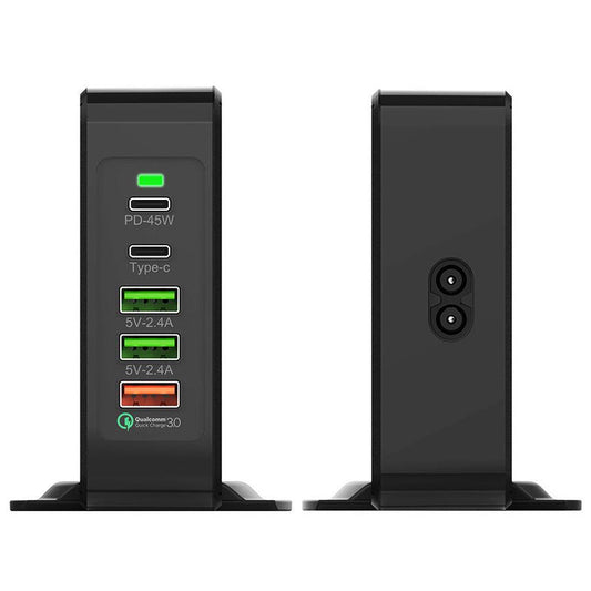 JMT-197386 Universal 75W Multi-Port Charger with Optional Wireless Charging for Global Use