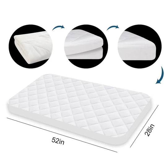 JMT-197770 Waterproof Fitted Sheet for Baby Cot and Crib Mattress Protection