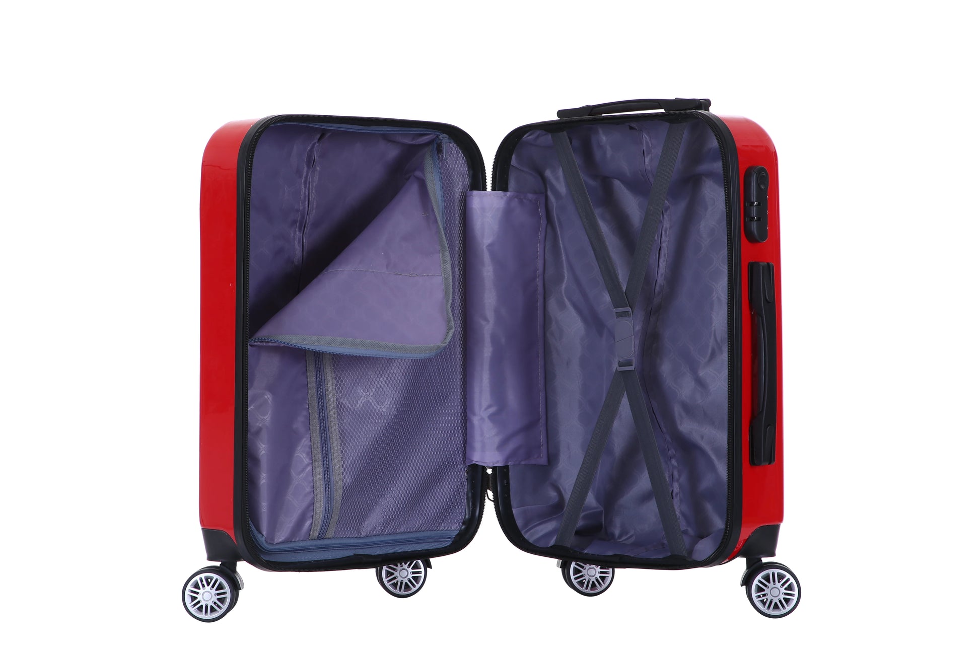 JMT-197898 3-Piece ABS + PC Luggage Set with Trolley – Stylish and Durable Travel Bags Made in Turkey