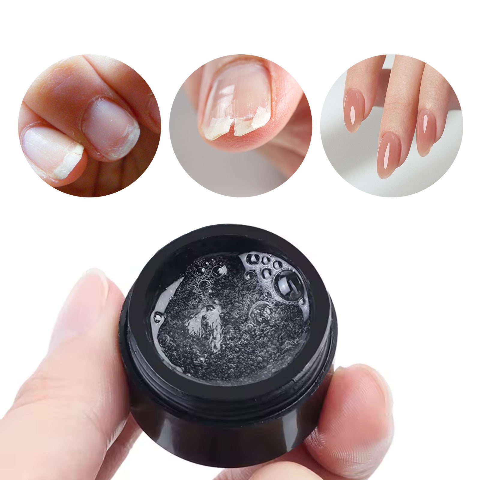 JMT-198154 Nail Repair Glue Set - 5ml for Home Use, Moisturizing Formula for Healthy Nails