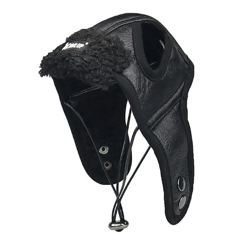 JMT-198474 Pilot Hat for Small and Medium-sized Dogs - Available in Black and Brown, Multiple Sizes
