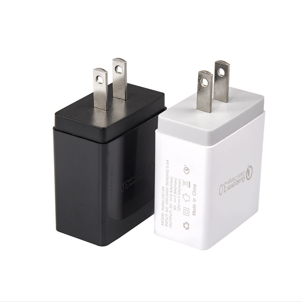JMT-198474 Smart 4-USB Fast Charging Station - Supports QC3.0, Universal Compatibility